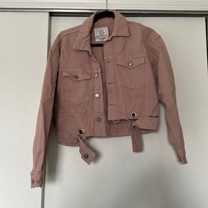 Pull and Bear Cropped Denim Jacket